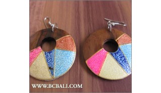 Accessories Woman Earrings Colored Woods